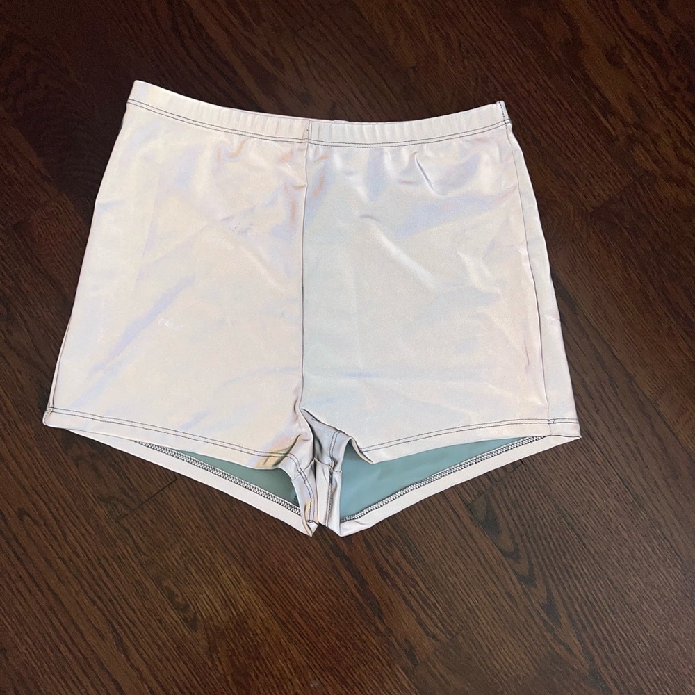 Iridescent Rave Shorts